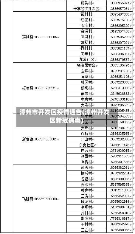 漳州市开发区疫情通告(漳州开发区新冠病毒)-第3张图片