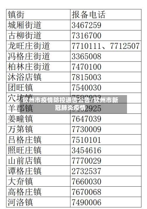 钦州市疫情防控通告公告/钦州市新冠肺炎疫情-第2张图片