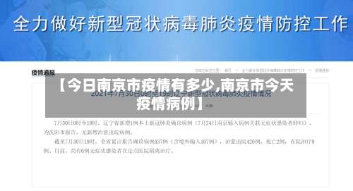 【今日南京市疫情有多少,南京市今天疫情病例】-第2张图片