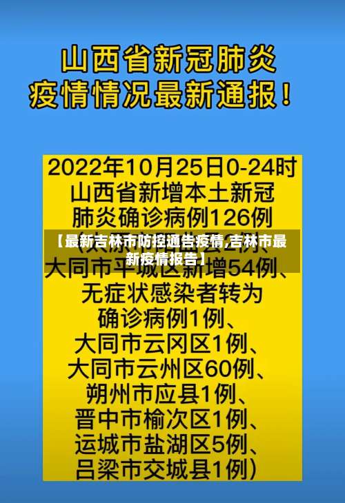 【最新吉林市防控通告疫情,吉林市最新疫情报告】-第1张图片